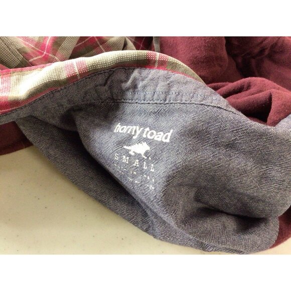 Horny Toad Plaid Shirt Snap Front Flannel Lined Womens Small - Picture 6 of 7